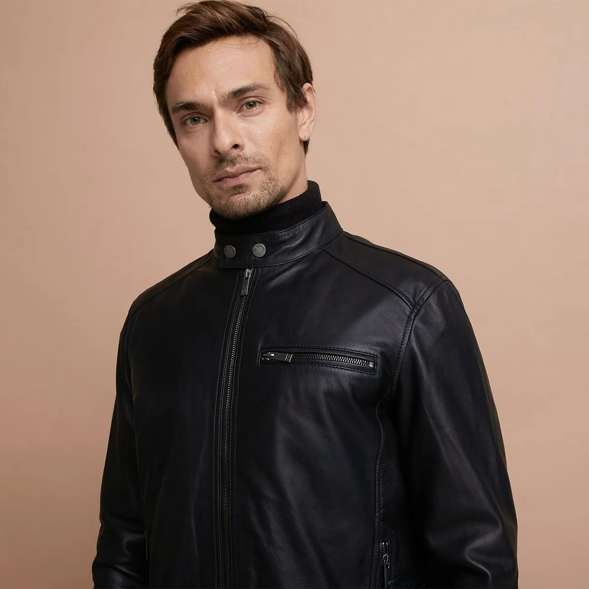 WOLF&HANK - Casaca 100% Cuero Hombre Wolf&hank