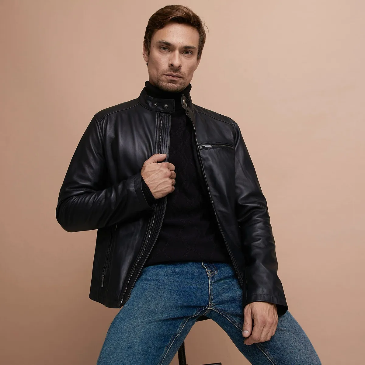 WOLF&HANK - Casaca 100% Cuero Hombre Wolf&hank