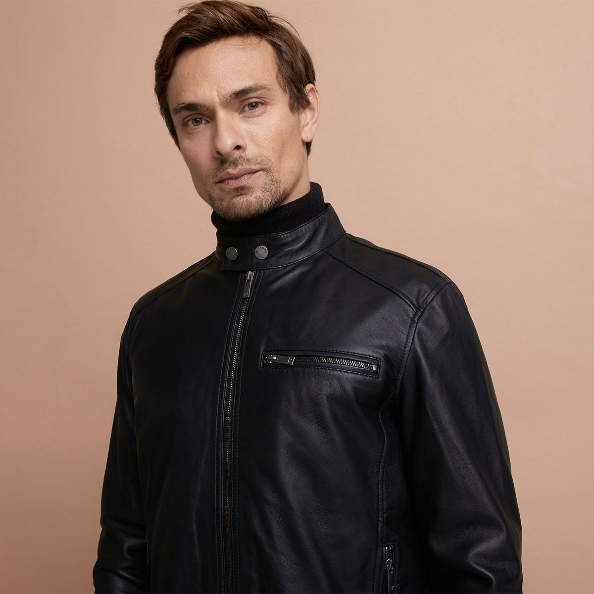 WOLF&HANK - Casaca 100% Cuero Hombre Wolf&hank