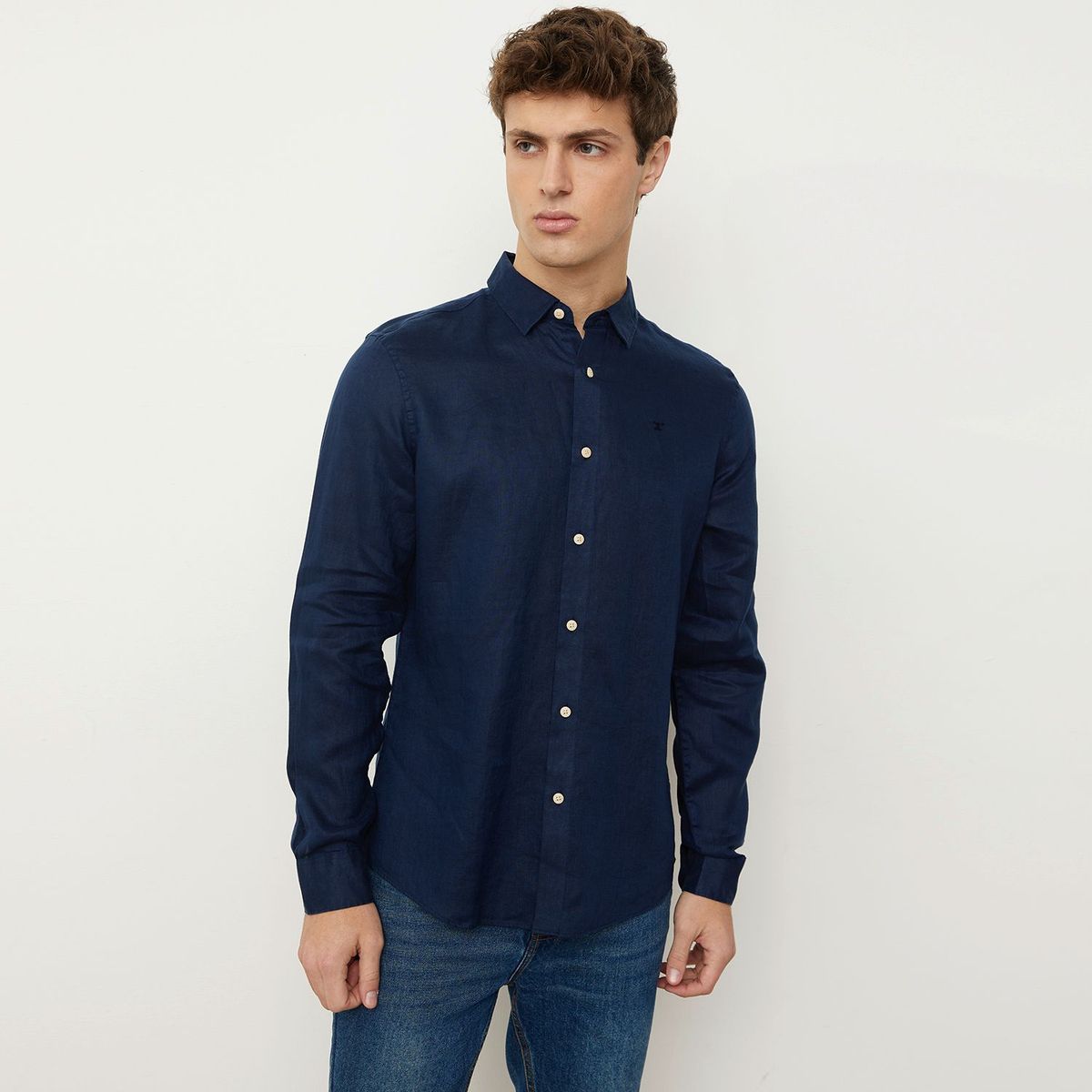 WOLF&HANK - Camisa Sport Manga Larga Hombre Wolf&Hank