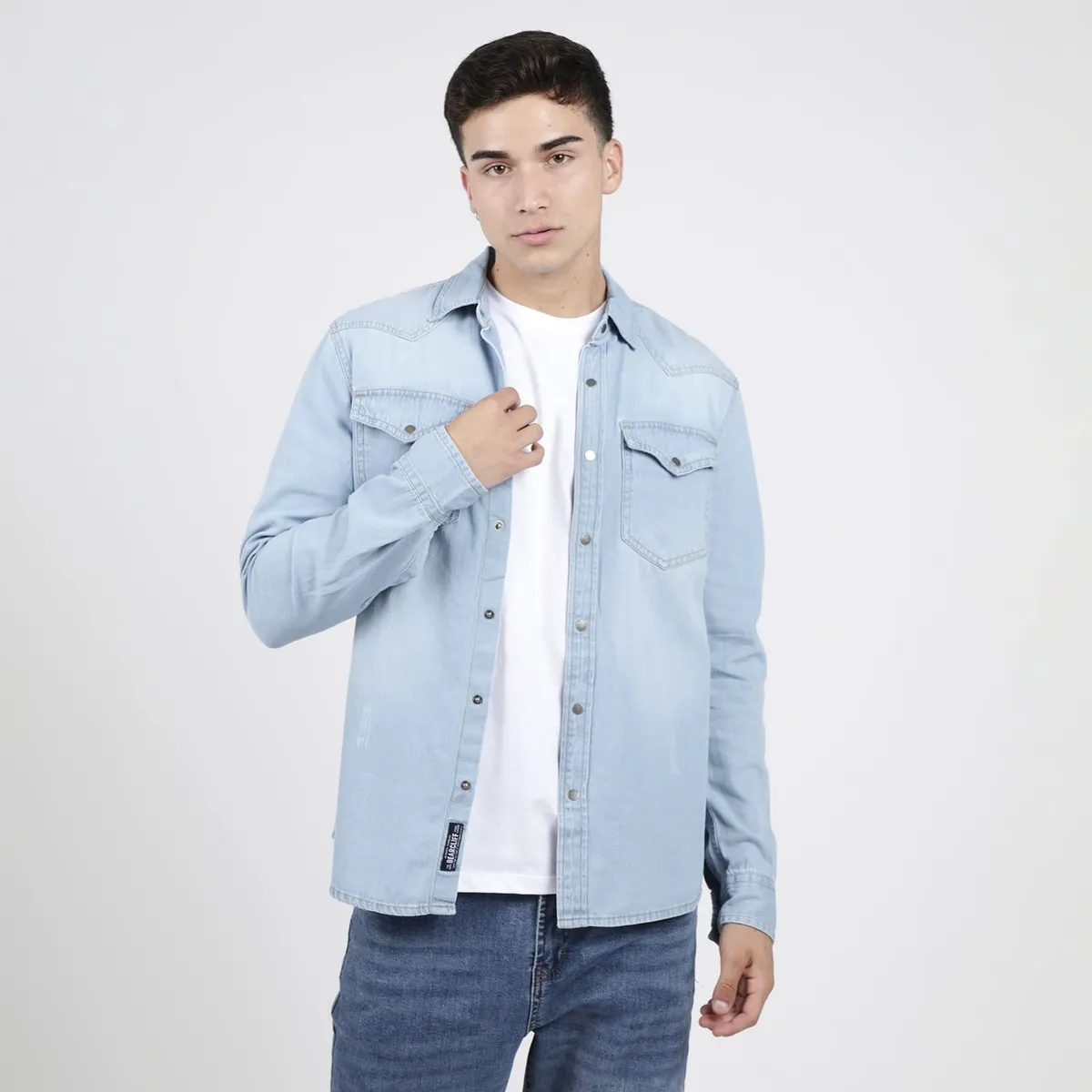 BEARCLIFF - Camisa Manga Larga Hombre Bearcliff