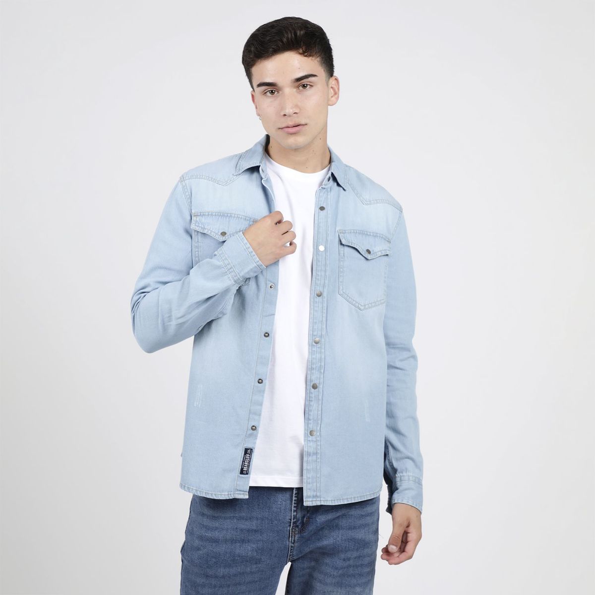 BEARCLIFF - Camisa Manga Larga Hombre Bearcliff