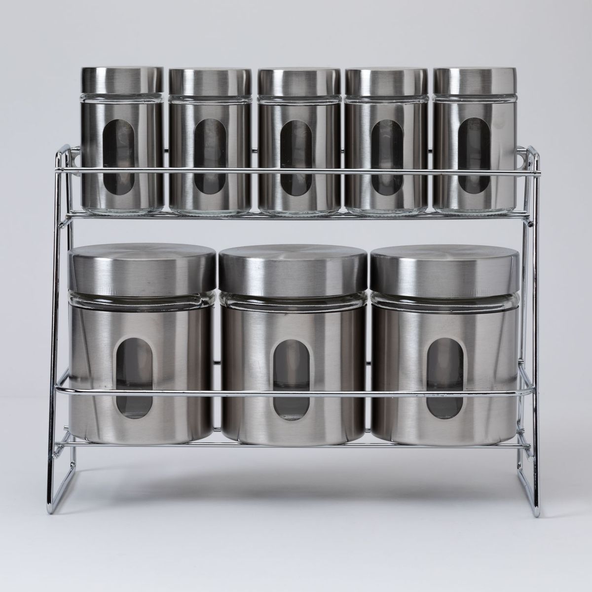 MICA - Set x 8 Especieros condimentero de Acero Inoxidable