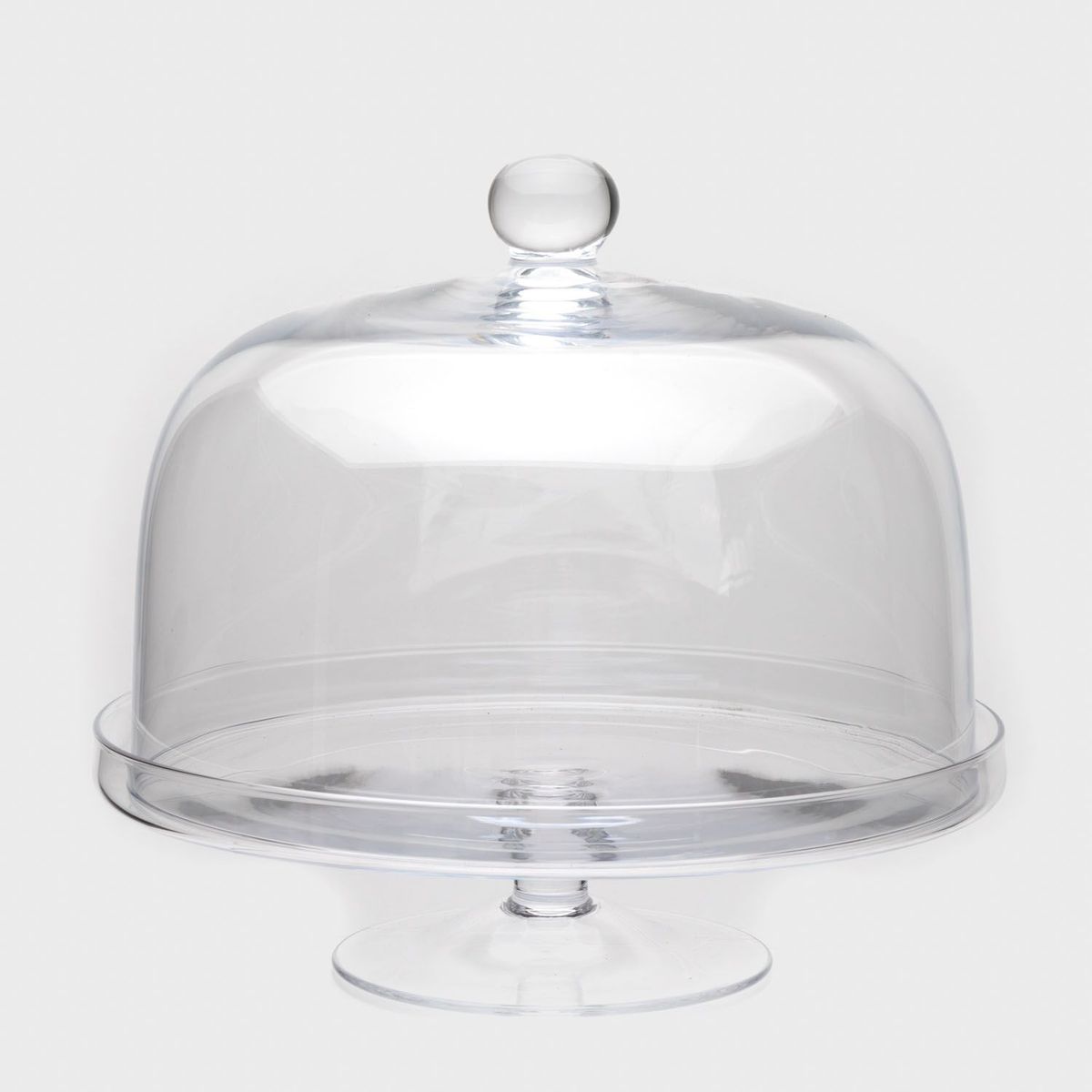 CASA CANTABRIA - Pedestal Con Tapa Vidrio Clear