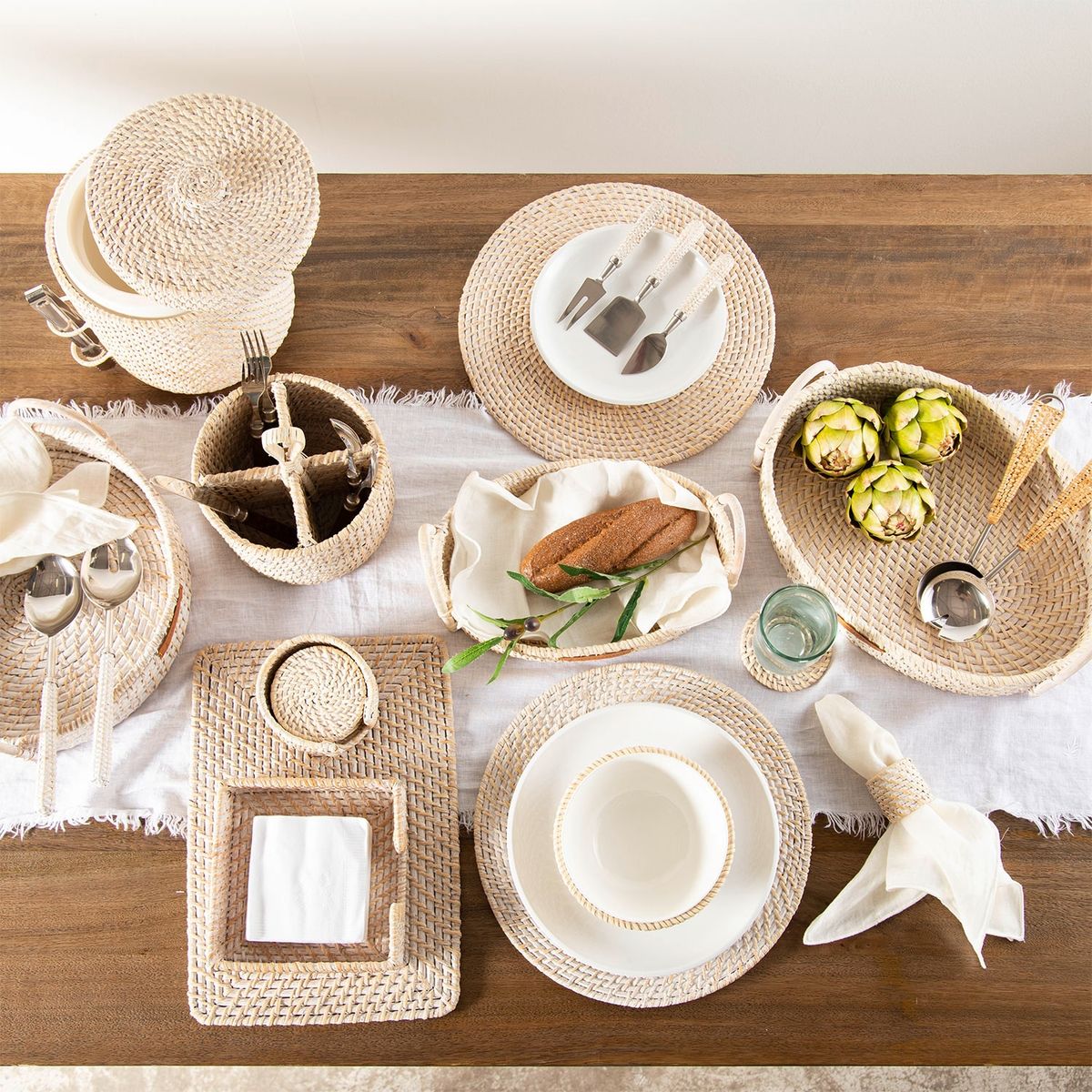 CASA CANTABRIA - Hielera Rattan Washed