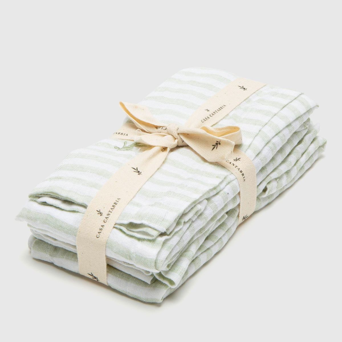 CASA CANTABRIA - Servilletas Set x 4 Lino Lineas