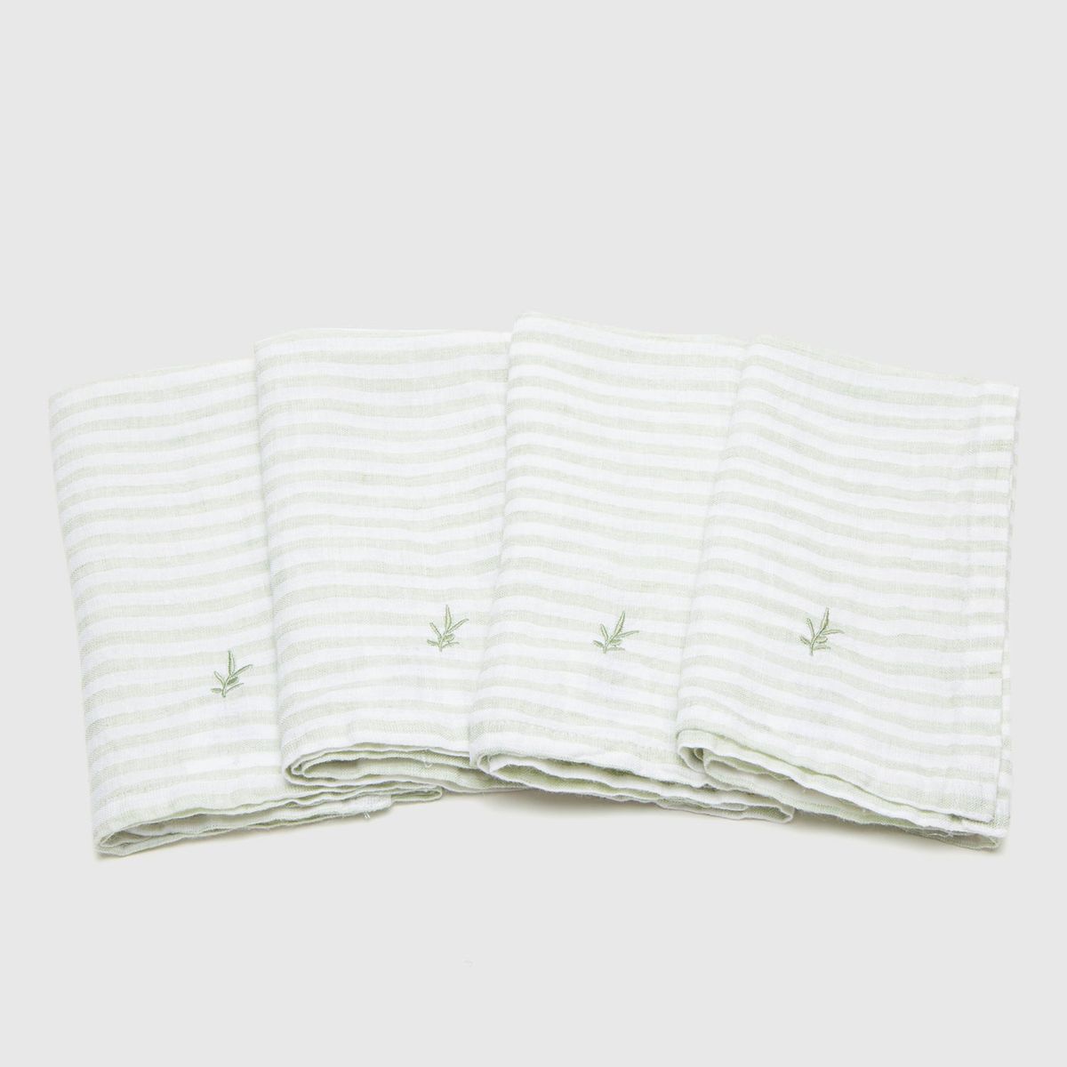 CASA CANTABRIA - Servilletas Set x 4 Lino Lineas