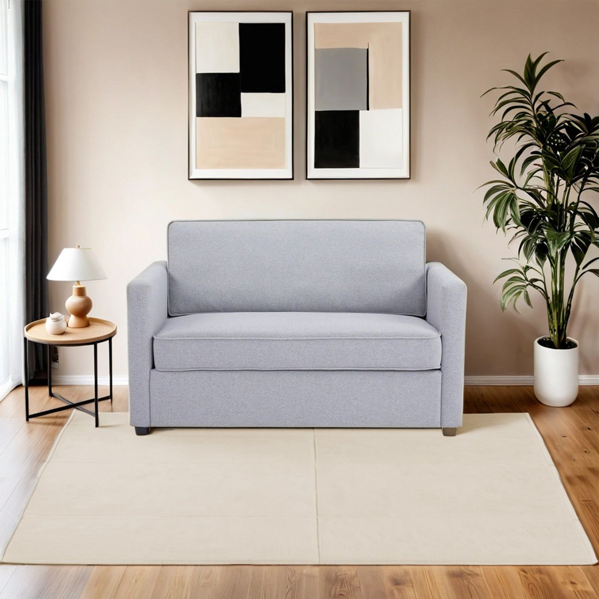 BASEMENT HOME - Sofá Cama Kansas 2 Cuerpos con Colchón 1 Plz