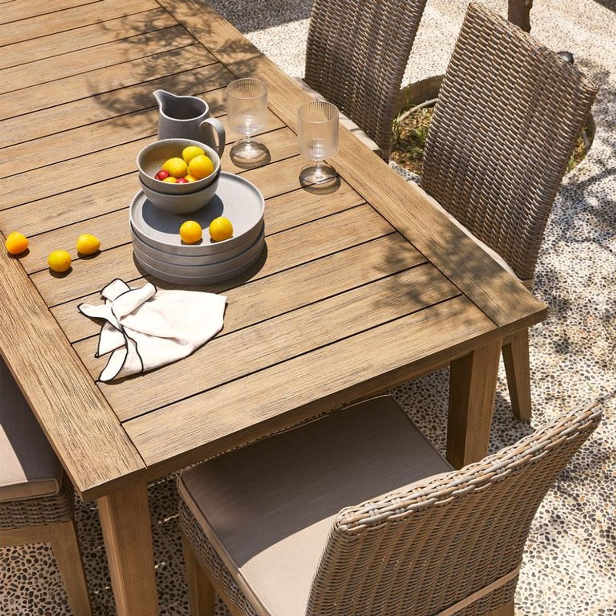 ROBERTA ALLEN - Mesa De Comedor De Terraza Kawaii (6 Puestos)