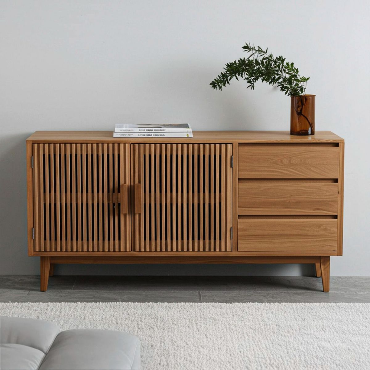 BASEMENT HOME - Consola Adrick 2 Puertas 3 Cajones