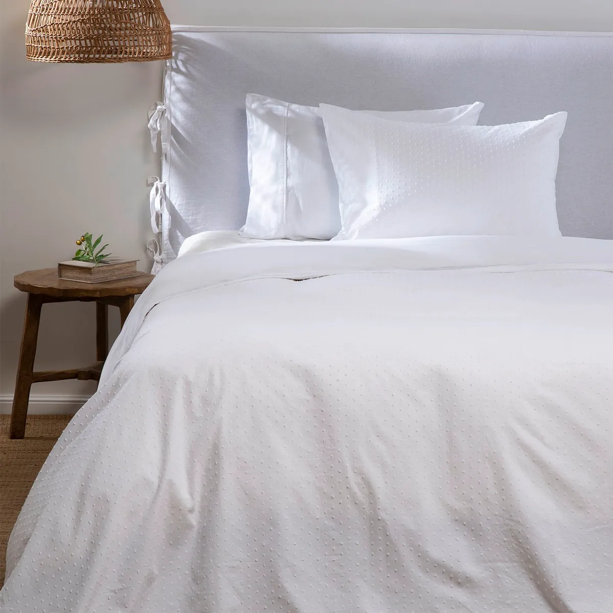 CASA CANTABRIA - Funda Plumón Bordada 100% Algodón Plumeti