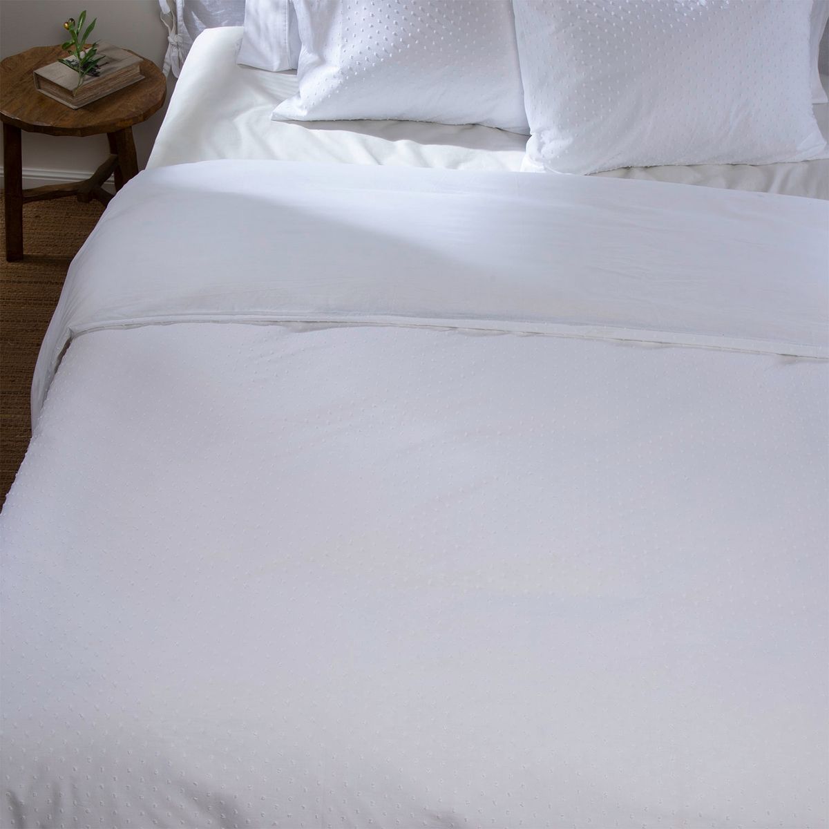 CASA CANTABRIA - Funda Plumón Bordada 100% Algodón Plumeti