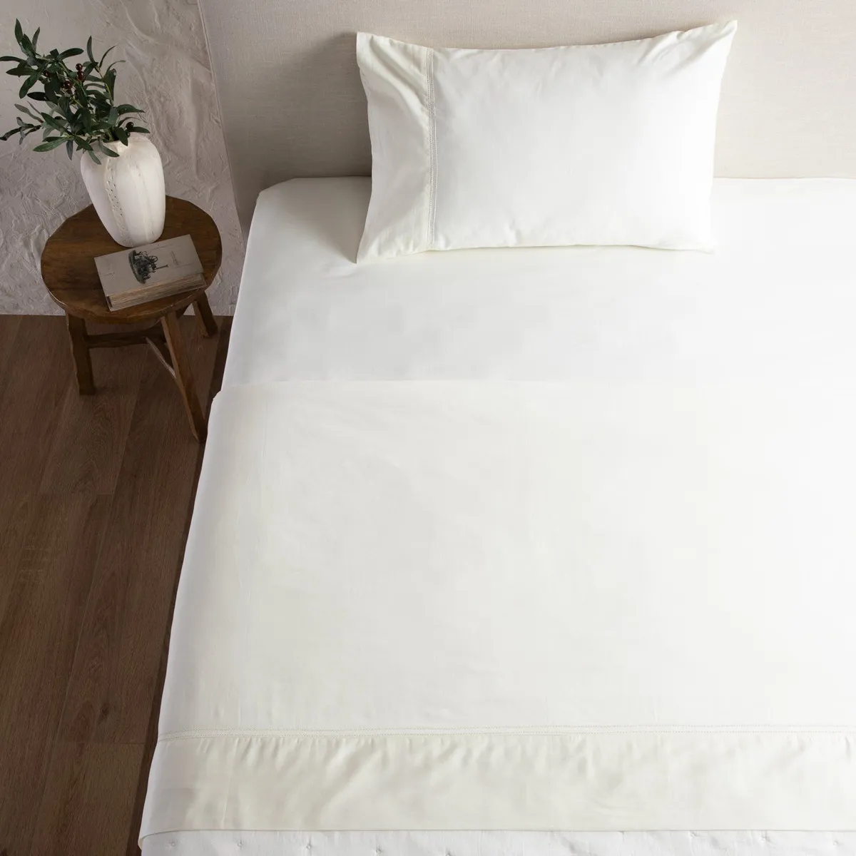 CASA CANTABRIA - Juego de Sábanas Bordadas 100% Algodón 300 Hilos Casa Cantabria