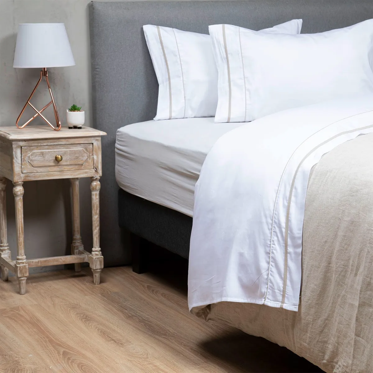 BASEMENT HOME - Juego de Sábanas Hotel Collection 100% Algodón 300 Hilos