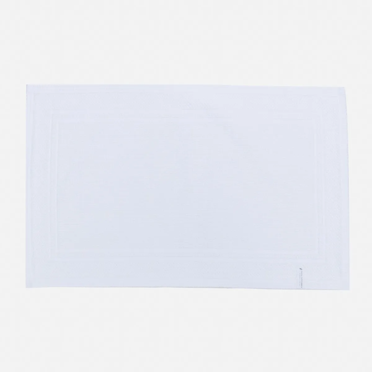 CASA CANTABRIA - Piso de Baño 100% Algodón Classic Blanco