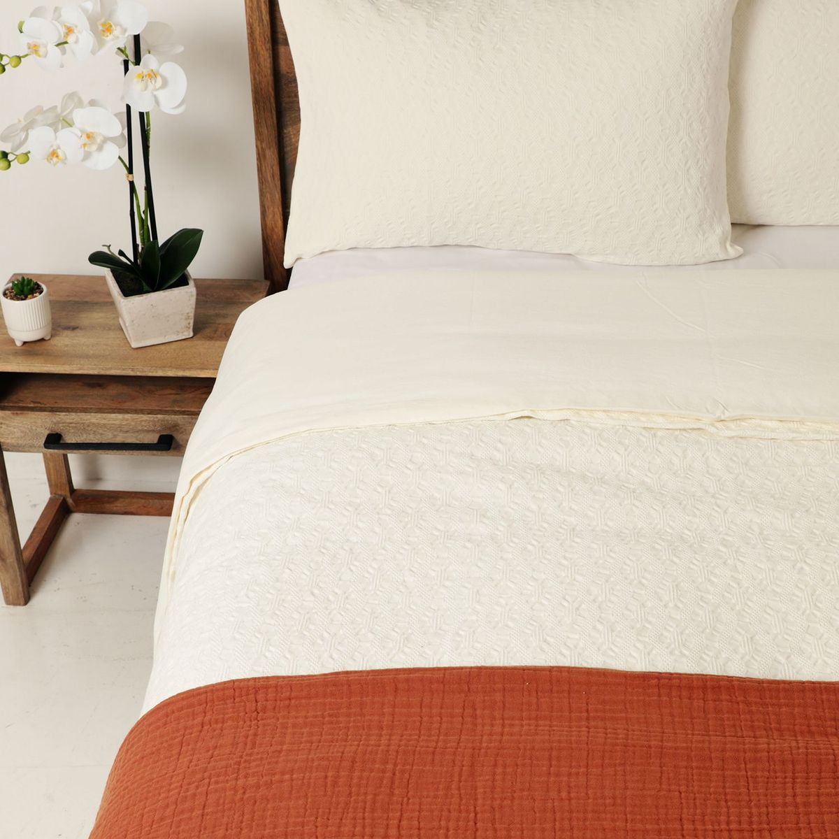 CASA CANTABRIA - Funda Plumón Bordada Isidora 100% Algodón