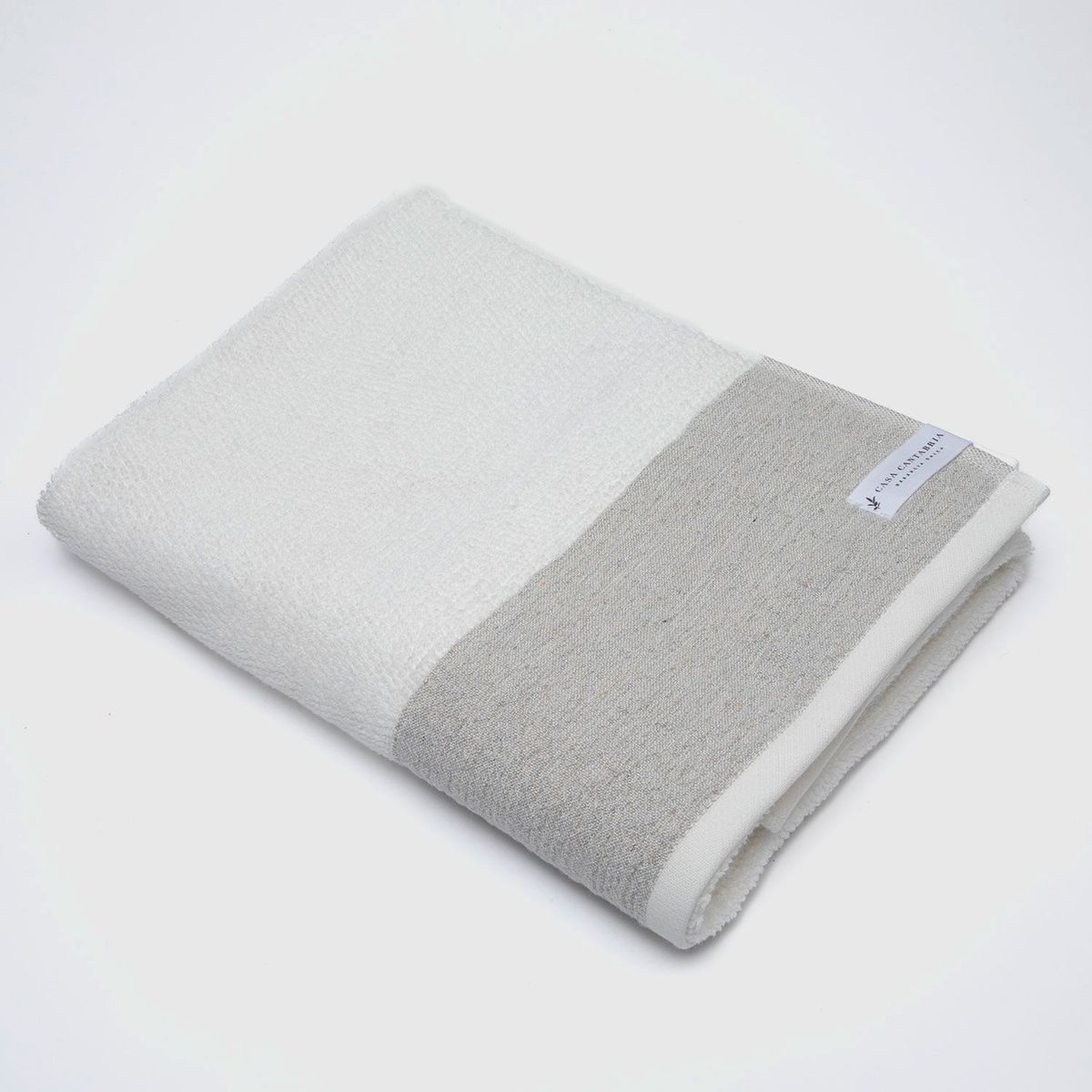 CASA CANTABRIA - Toalla de Baño 100% Algodón con Lino 500gr Casa Cantabria