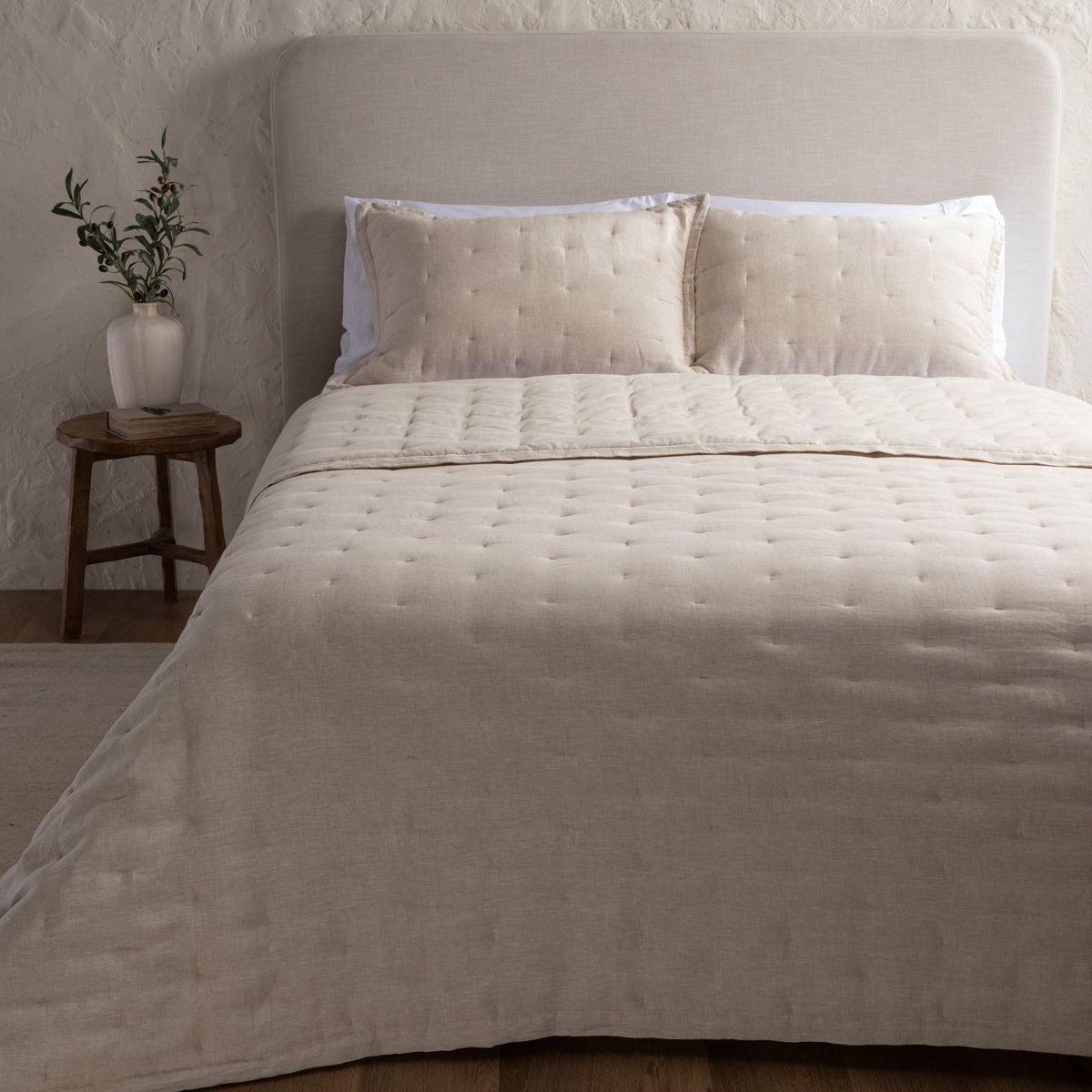 CASA CANTABRIA - Cubrecama 100% Lino Beige