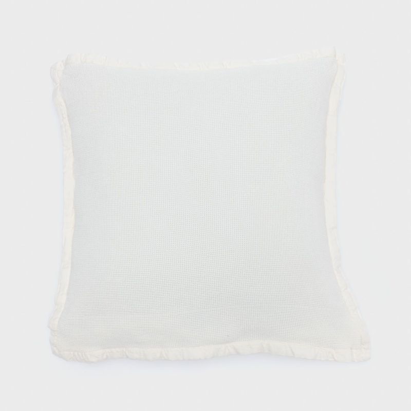 CASA CANTABRIA - Funda De Cojín 100% Algodón Waffle 60x60