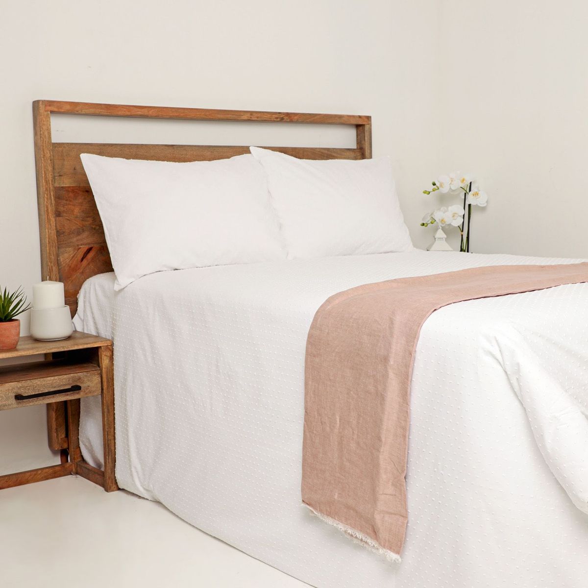 CASA CANTABRIA - Funda Plumón Bordada 100% Algodón Plumeti