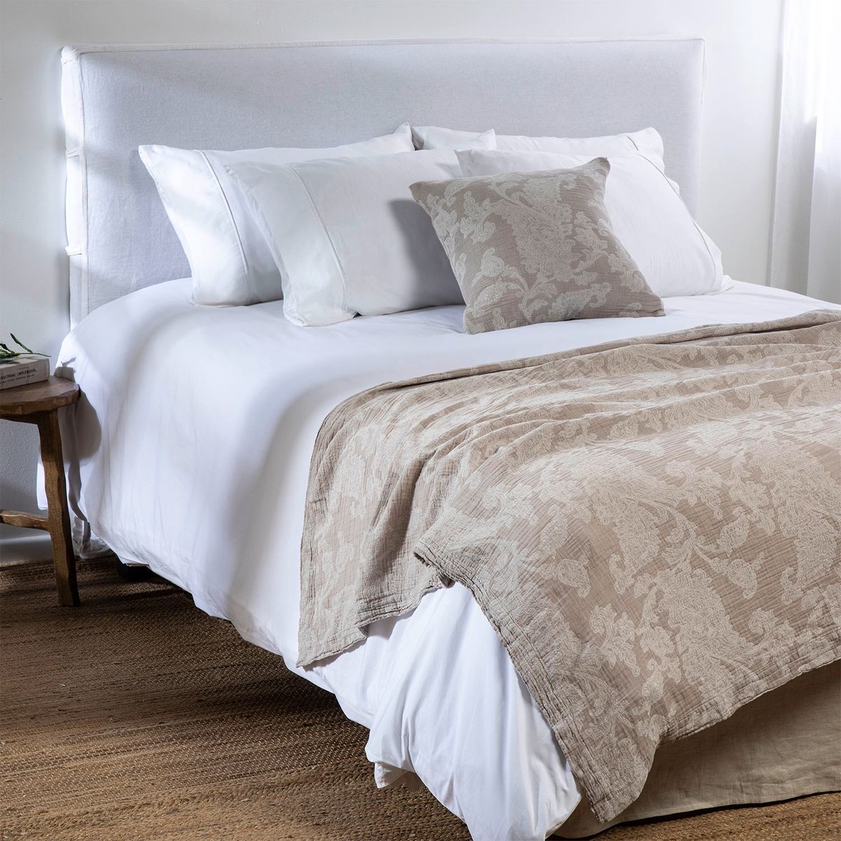 CASA CANTABRIA - Funda de Cojín Almudena 100% Algodón 45x45