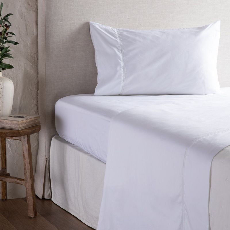 CASA CANTABRIA - Juego De Sábanas Bordadas 100% Algodón 300 Hilos Casa Cantabria