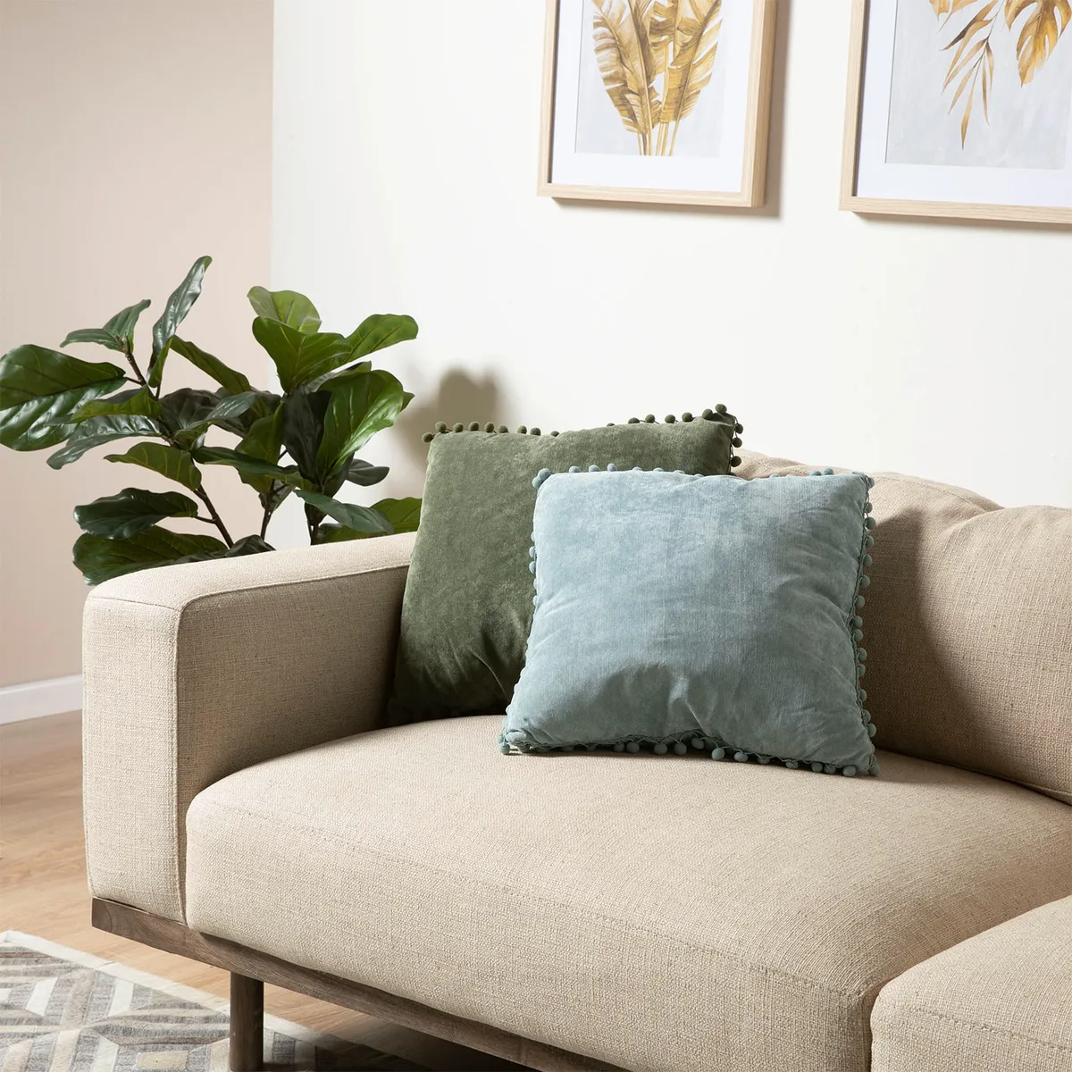 ROBERTA ALLEN - Cojín Pompón 45x45cm