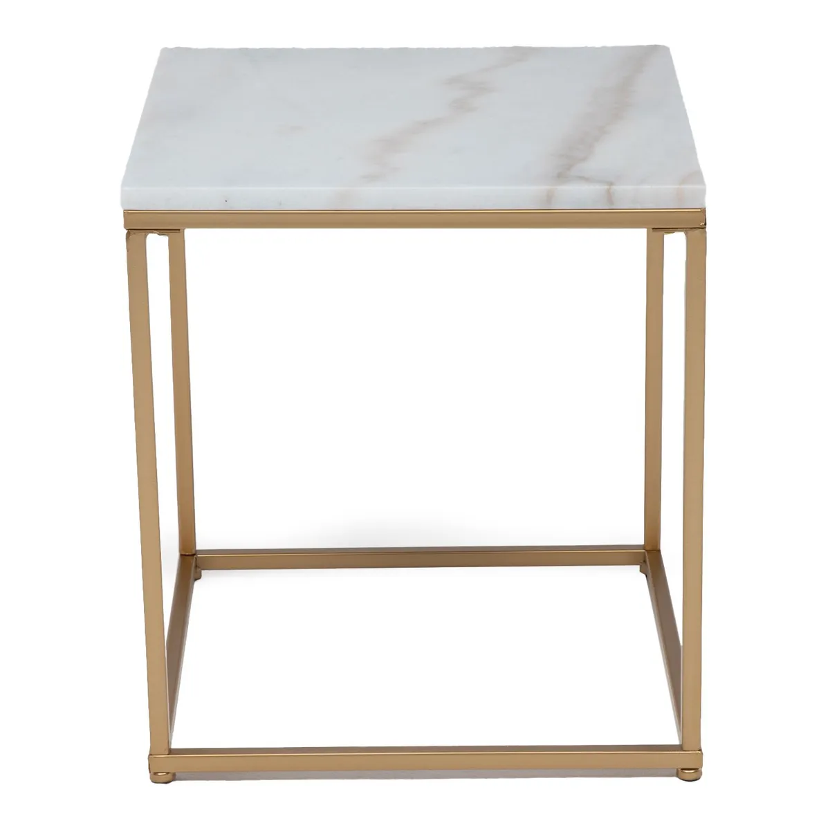 BASEMENT HOME - Mesa Auxiliar Marmol 45x50 cm