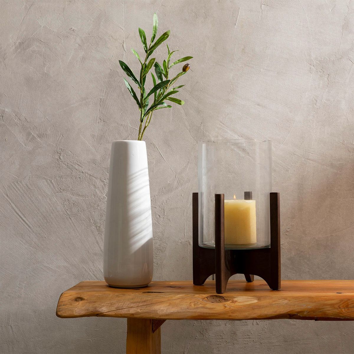 CASA CANTABRIA - Centro Decorarivo Moda de Madera 20x20x46cm