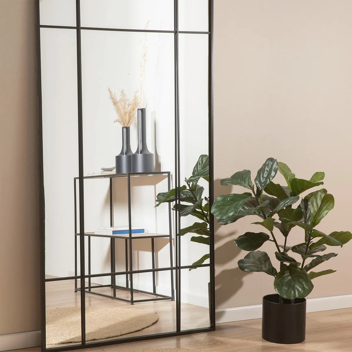 BASEMENT HOME - Espejo de Pared Ventana Rectangular Cuerpo Completo 180x90cm