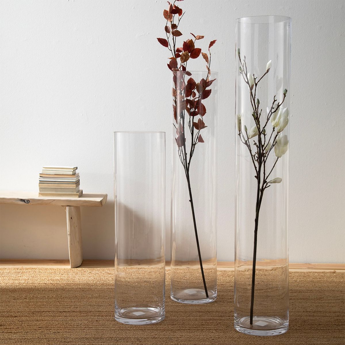 CASA CANTABRIA - Florero de Vidrio 25x190cm