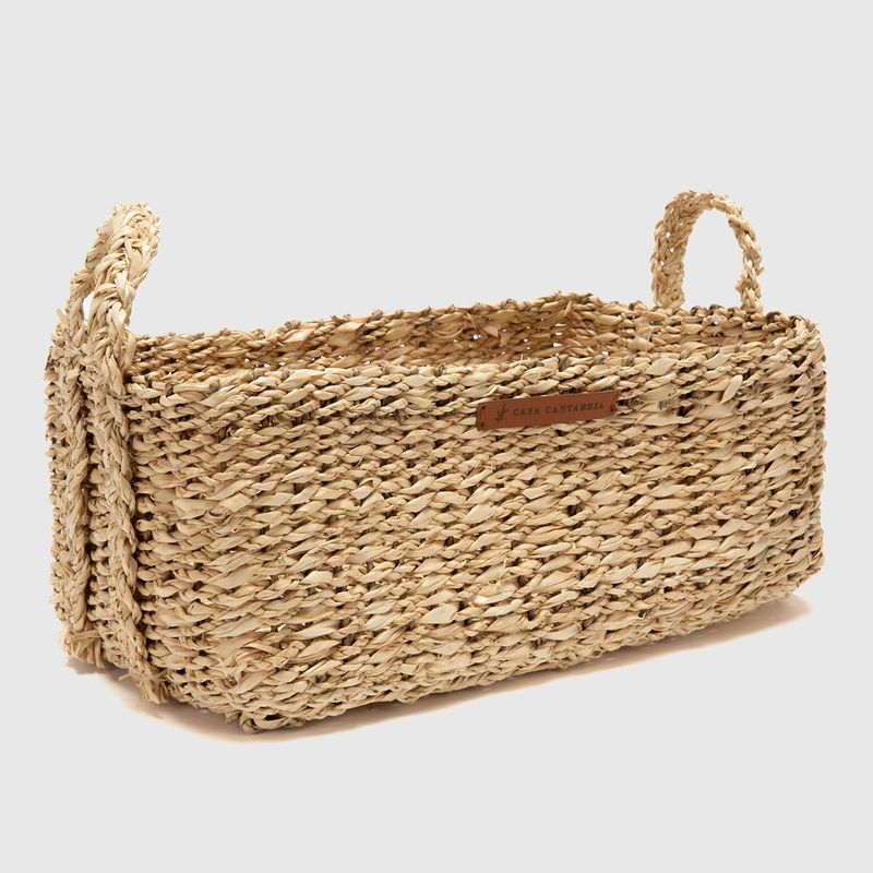 CASA CANTABRIA - Canasto Tend de Hoja de Palma 38x24x15cm
