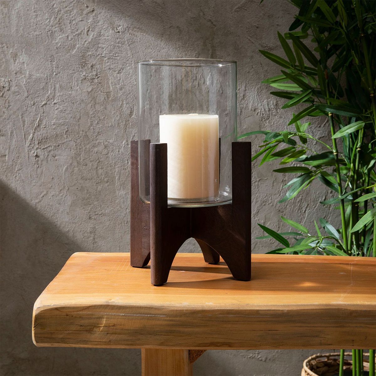 CASA CANTABRIA - Centro Decorativo Moda de Madera 18x18x31cm