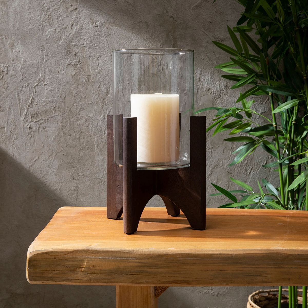 CASA CANTABRIA - Centro Decorativo Moda de Madera 18x18x31cm