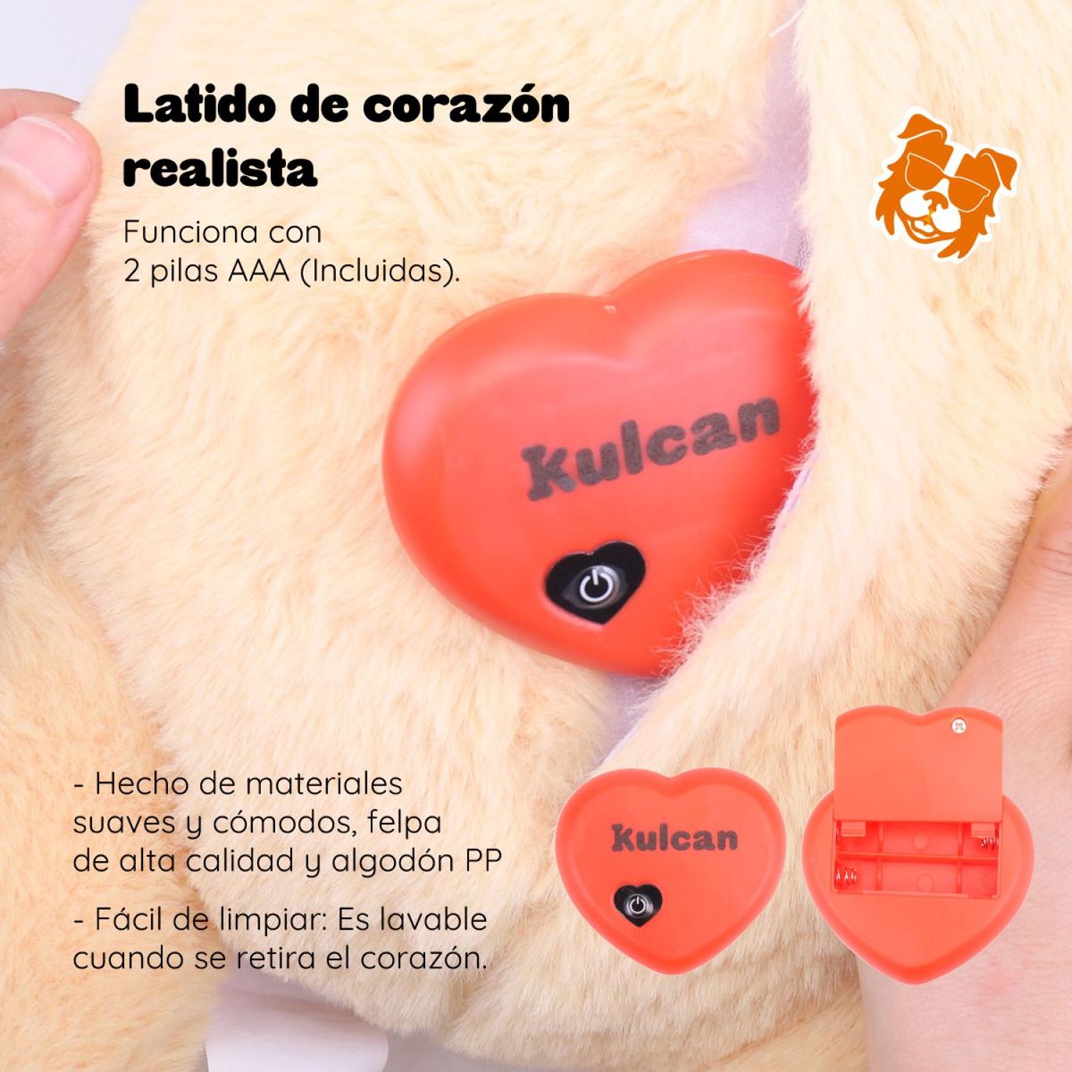 KULCAN - Peluche para Perro Interactivo Kulcan