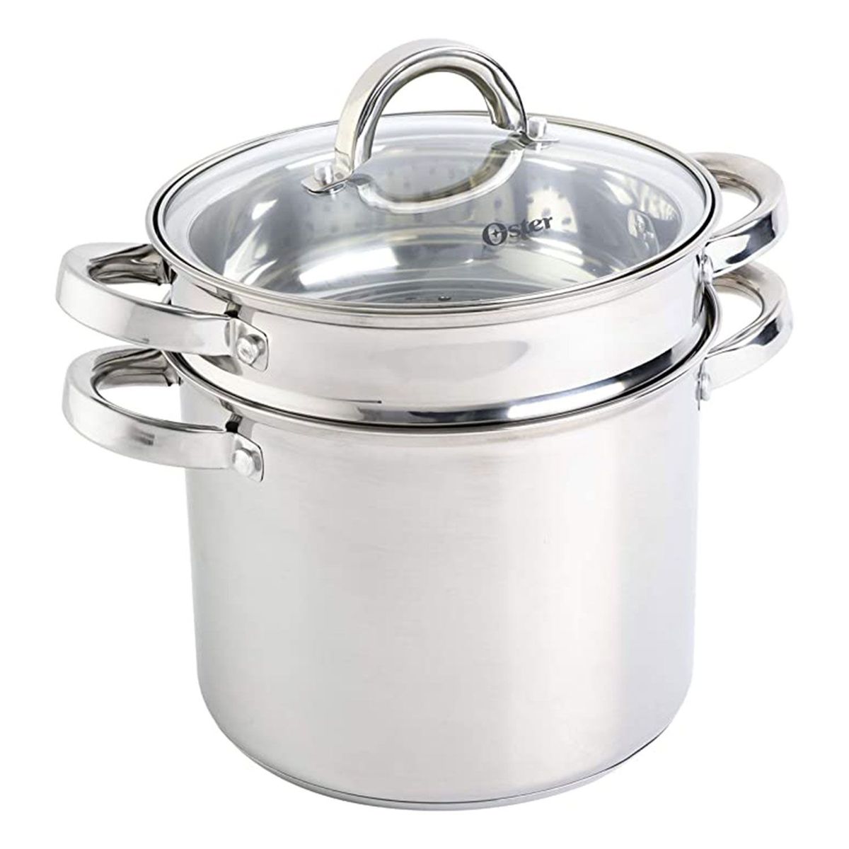 OSTER - Olla Espaguetera Vaporera de Acero Inoxidable 4.7 Lt Oster