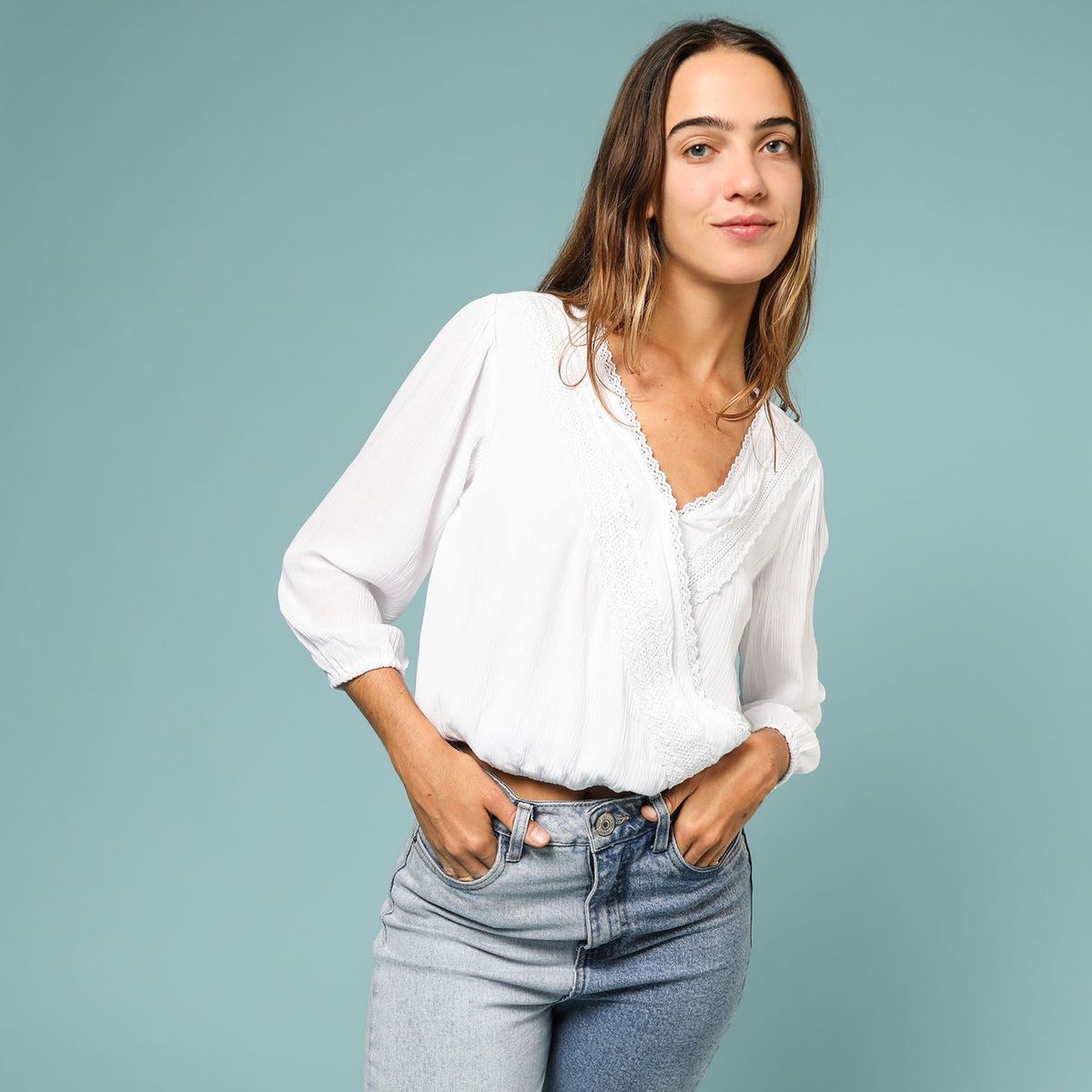 AMERICAN ABBEY - Blusa Manga Larga Mujer American Abbey