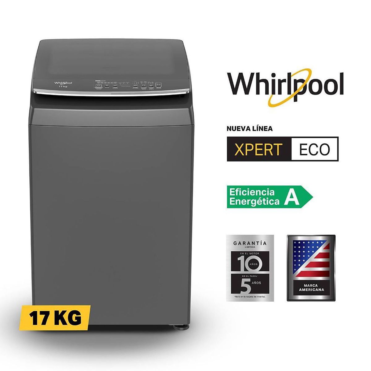 WHIRLPOOL - Lavadora 17kg