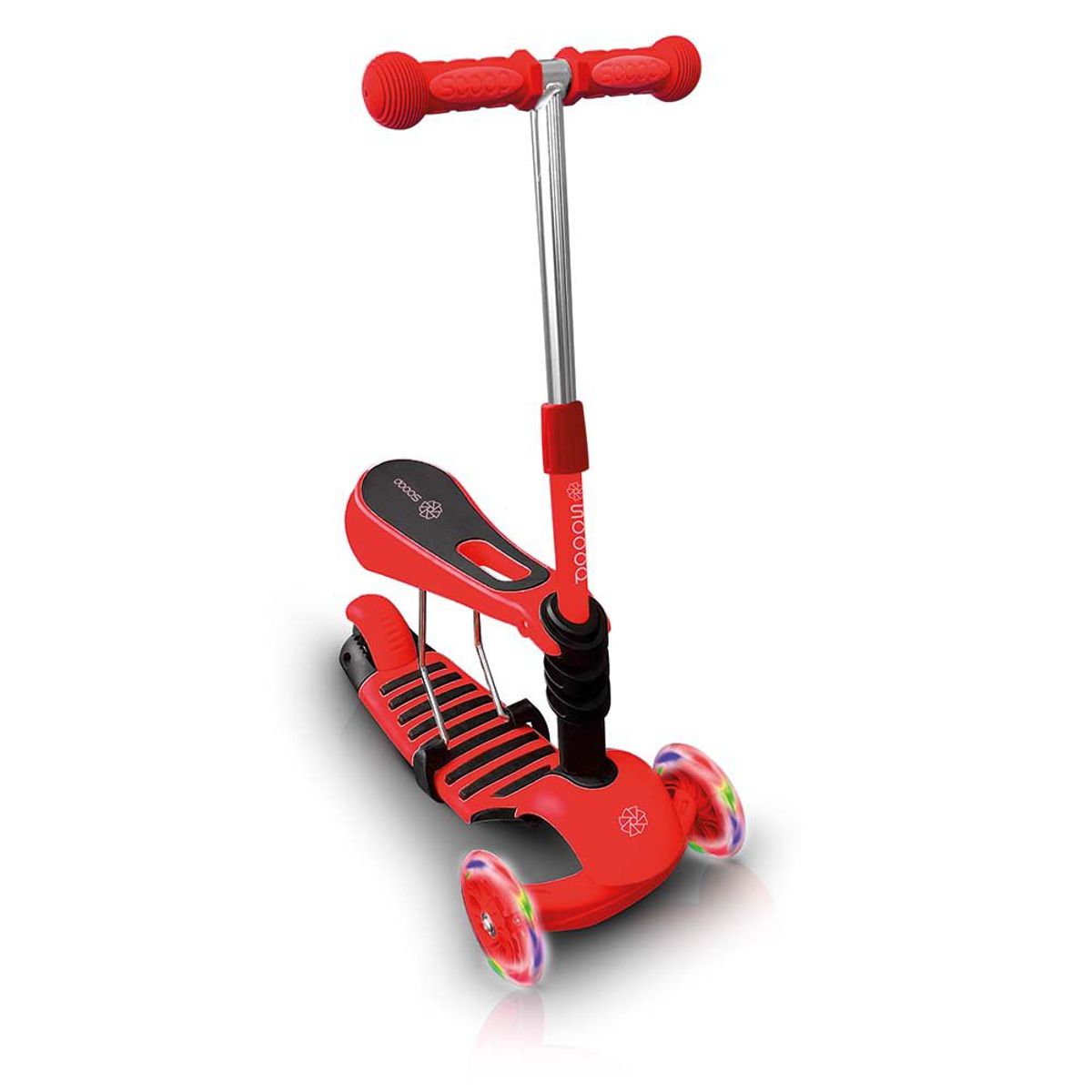 SCOOP - Tri Scooter para Niños 2 en 1 Rojo