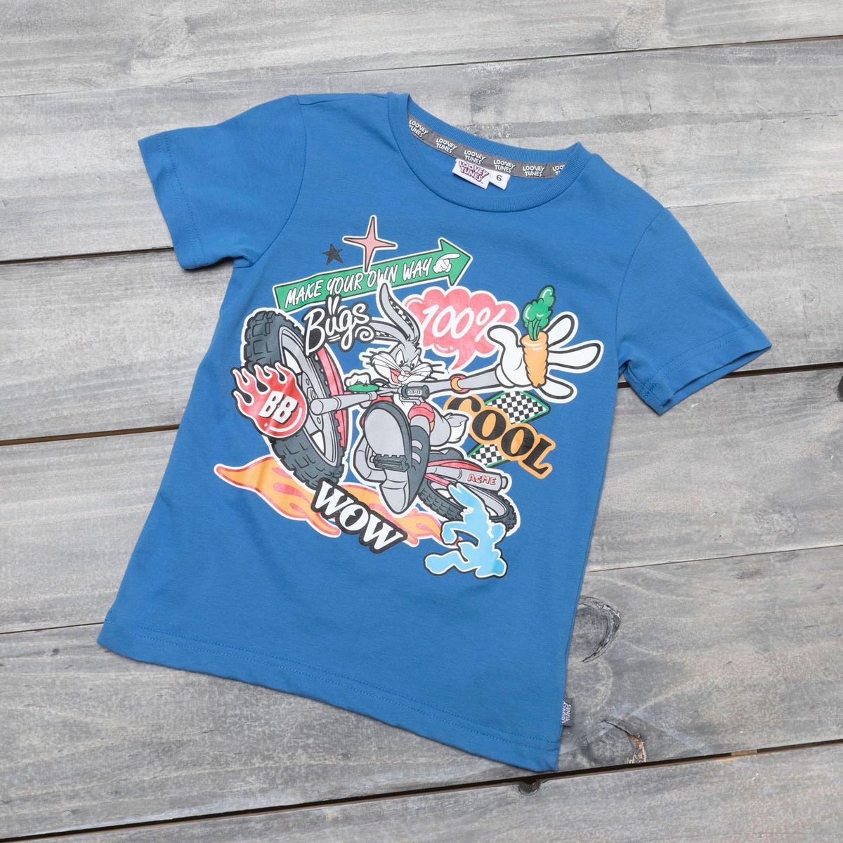 WARNER BROS - Polo Manga Corta Algodón Niño Bugs Bunny LOONEY TUNES