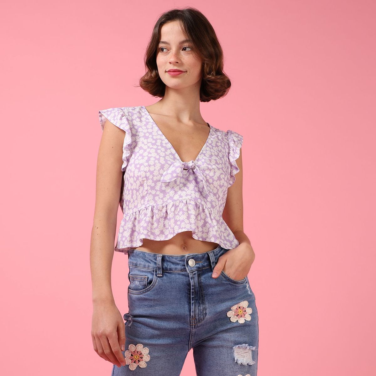 AMERICAN ABBEY - Blusa Manga Corta Mujer American Abbey