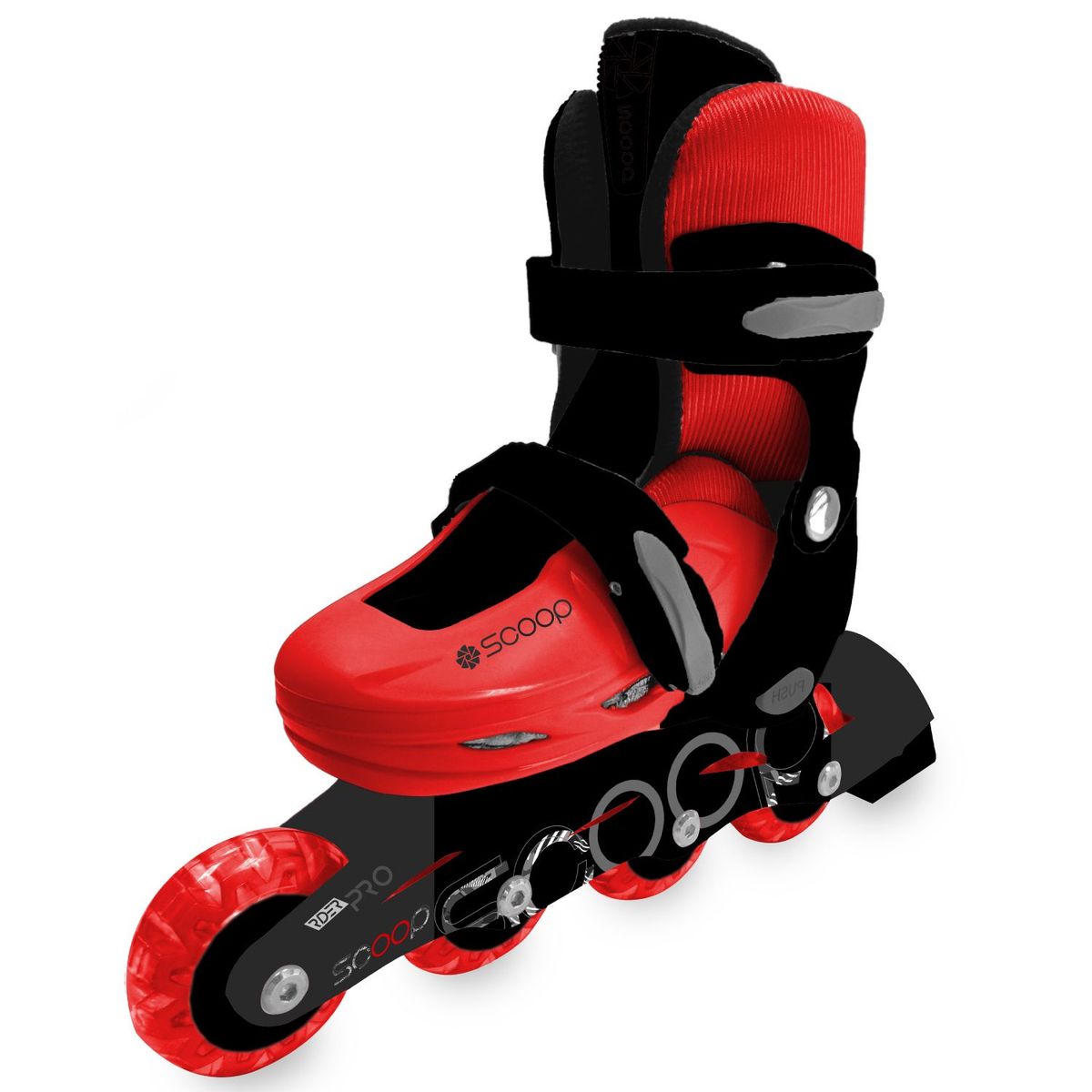 SCOOP - Patines para Niños Roller Inline PP M + Set de Protección Scoop