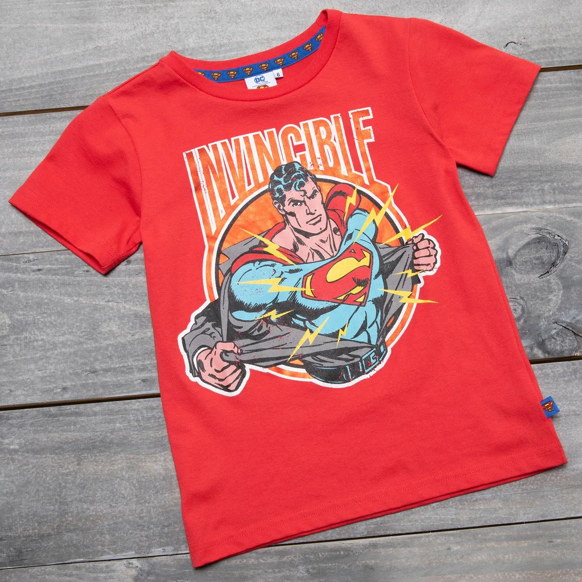 DC ORIGINALS - Polo Manga Corta Algodón Niño Superman DC