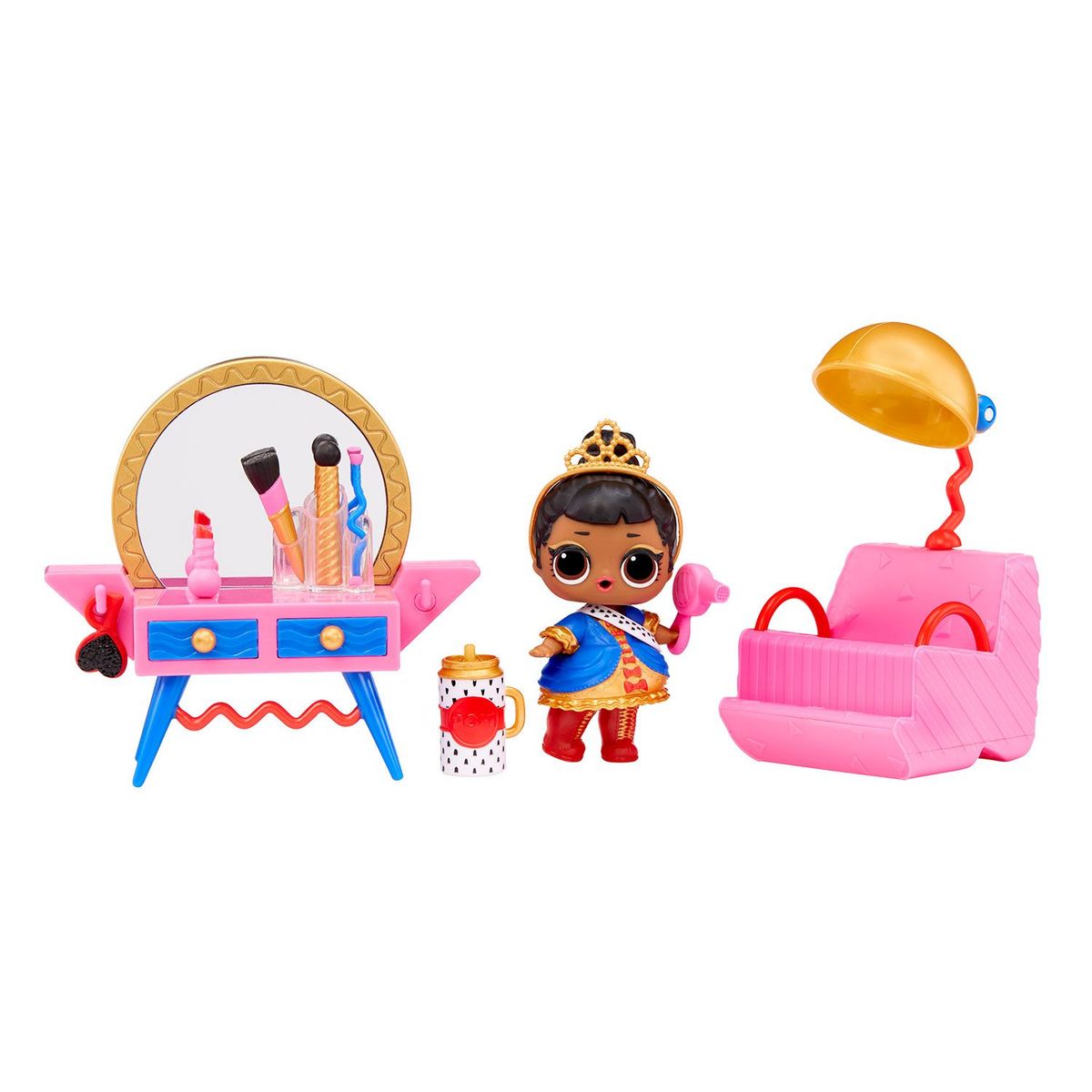 LOL - Playset Surprise Furniture with Doll LOL  - Her Majesty + Beauty Booth