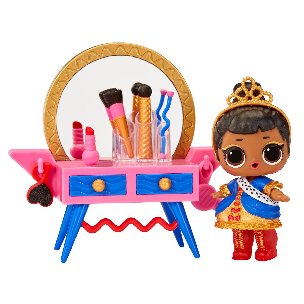 LOL - Playset Surprise Furniture with Doll LOL  - Her Majesty + Beauty Booth