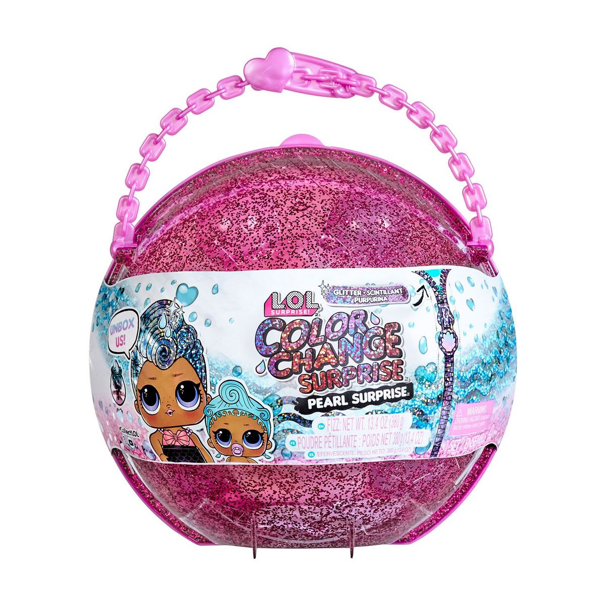 LOL - Muñeca LOL Surprise Glitter Color Change Pearl Surprise Purple