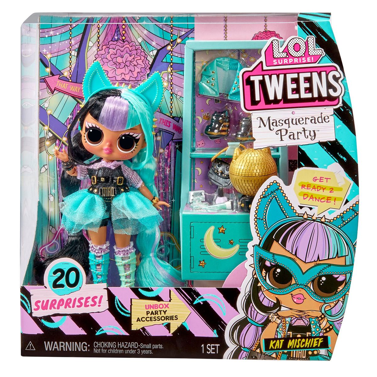 LOL - Muñeca LOL Surprise Tweens Masquerade Doll  Kat Mischief
