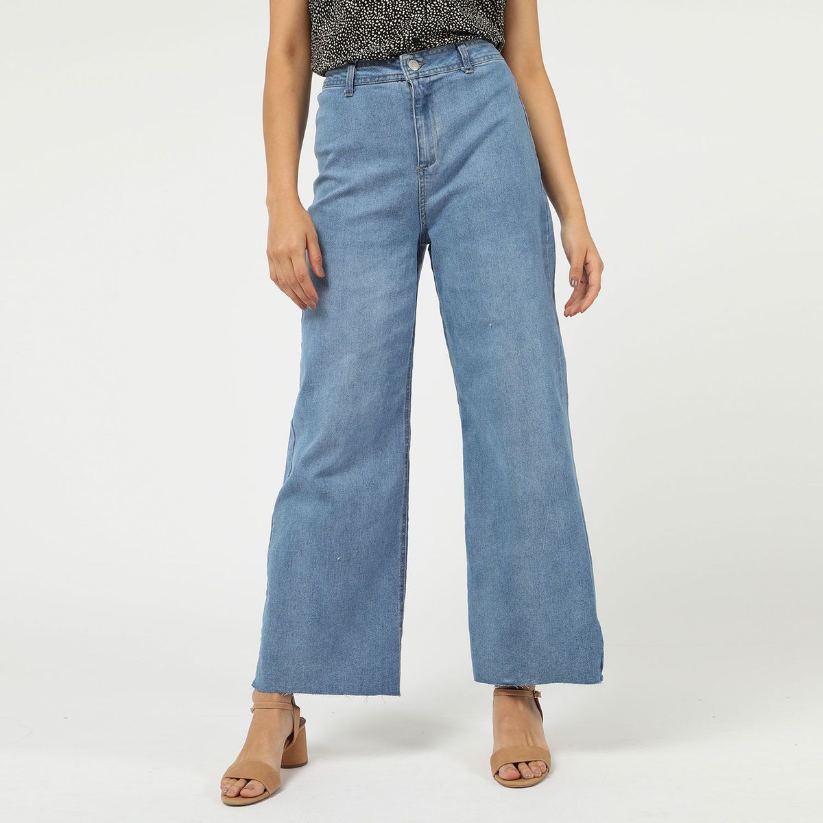 UNIVERSITY CLUB - Jean Wide Leg Tiro Alto Mujer University Club