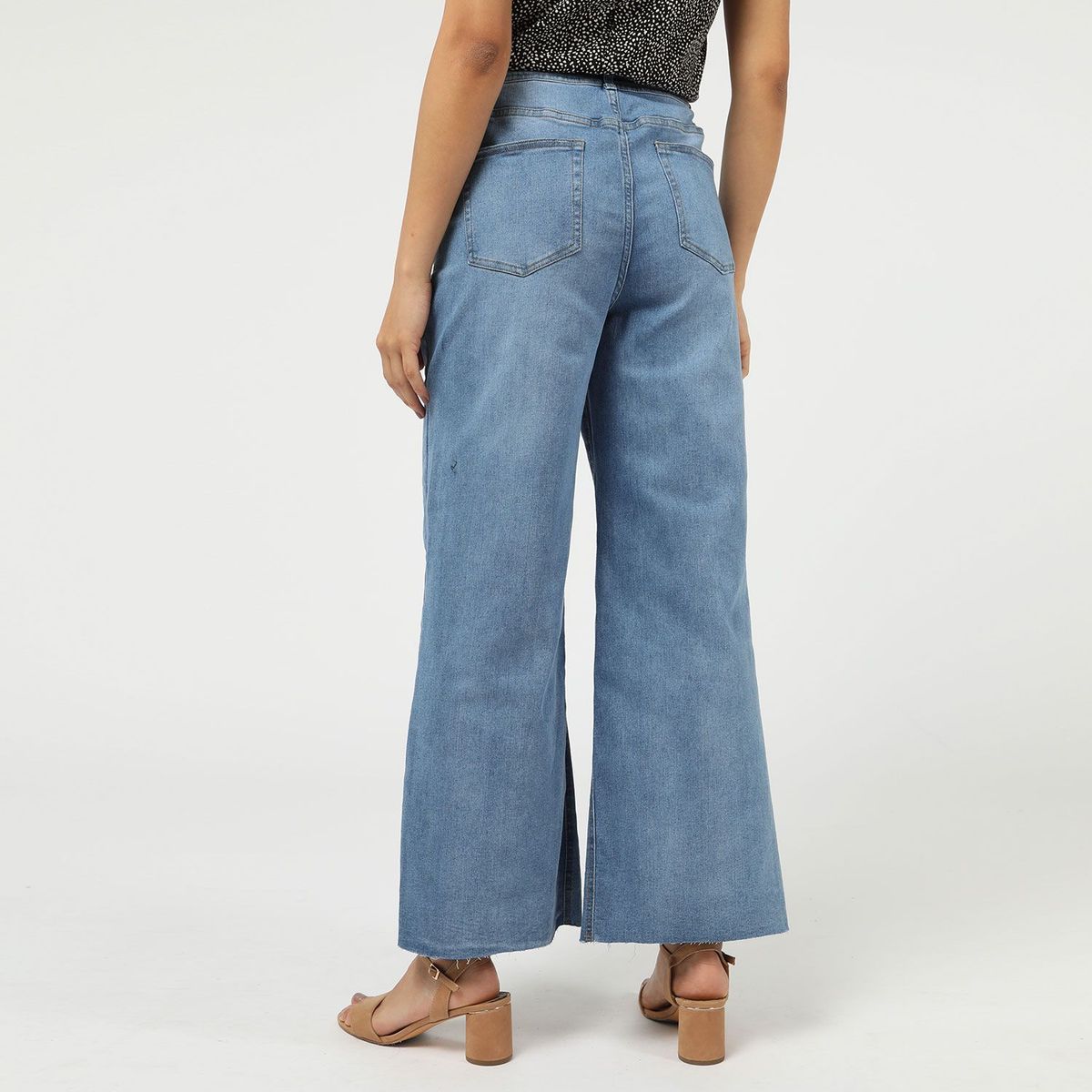 UNIVERSITY CLUB - Jean Wide Leg Tiro Alto Mujer University Club