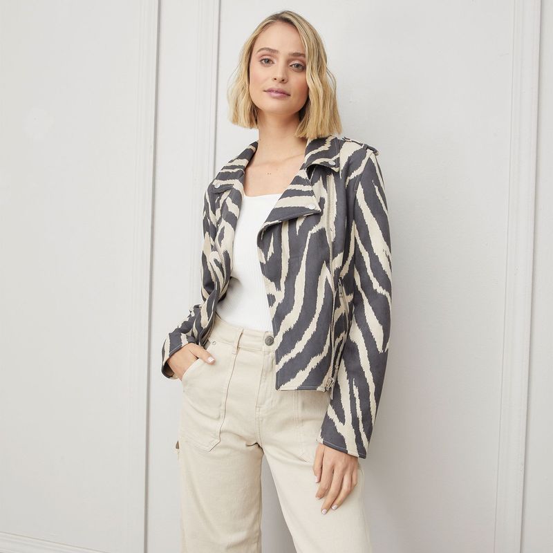 BASEMENT - CASACA BIKER SUEDE MUJER BASEMENT